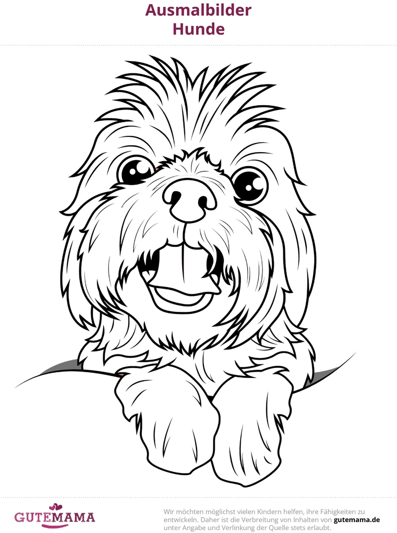 malvorlage-fröhlicher-hund-zum-ausmalen