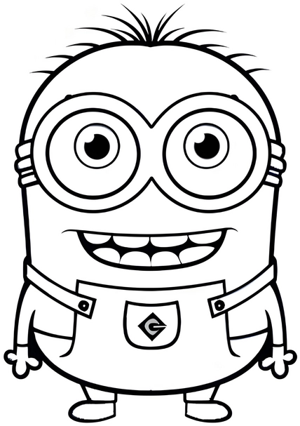 malvorlage-froehlicher-minion-mit-interessanten-fakten