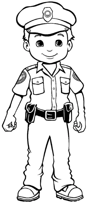 malvorlage-fröhlicher-polizeibeamter-für-kinder