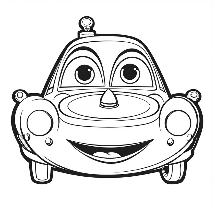 malvorlage-froehliches-auto-zum-ausmalen