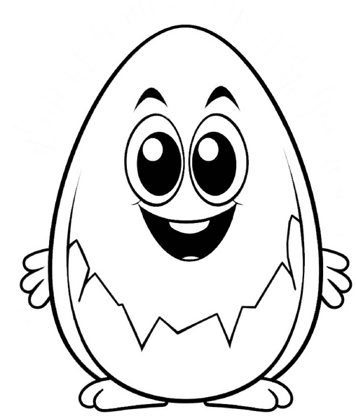 malvorlage-froehliches-ei-mit-grossen-augen