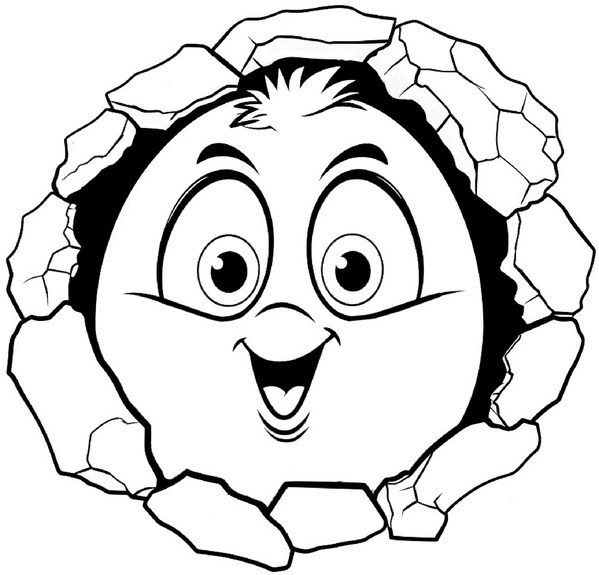 malvorlage-froehliches-ei-mit-zerbrochenem-hintergrund