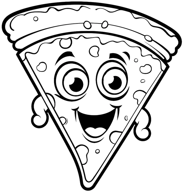 malvorlage-froehliches-pizzastueck-mit-persoenlichkeit