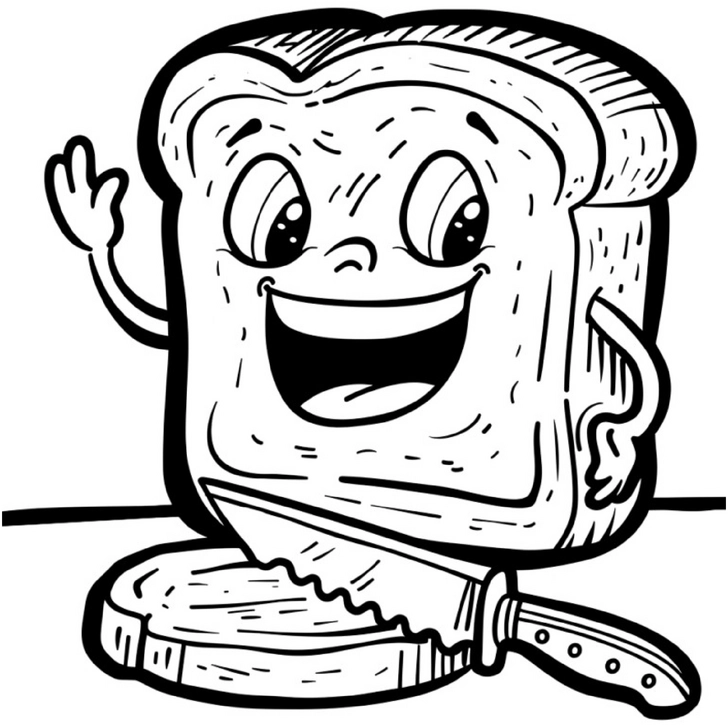 malvorlage-froehliches-toastbrot-mit-messer