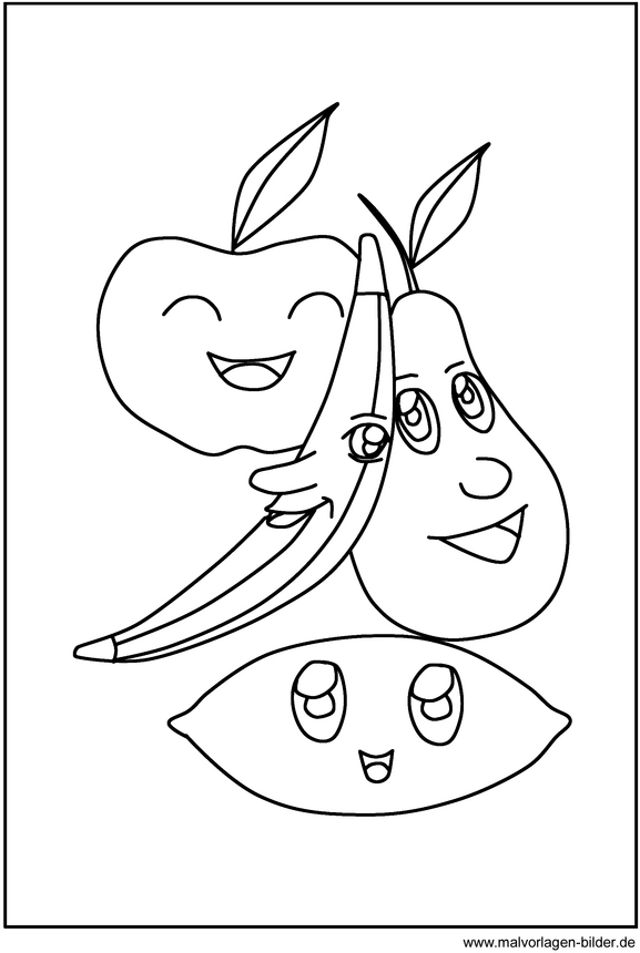 malvorlage-fruechte-gruppe-mit-gesichtern