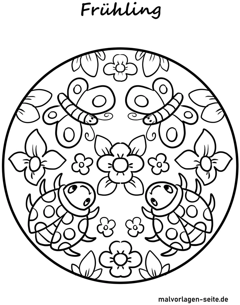 malvorlage-fruehling-schmetterlinge-marienkaefer