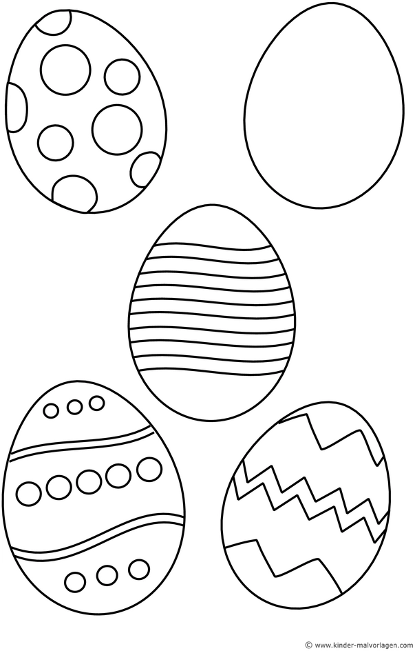 malvorlage-fuenf-ostereier-ausmalen