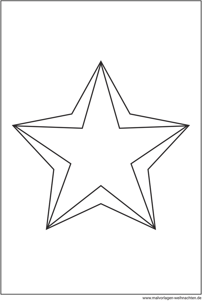 malvorlage-fuenfzackiger-stern-fuer-weihnachten