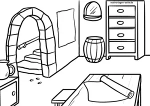 malvorlage-fuer-einen-keller-mit-architektonischen-elementen