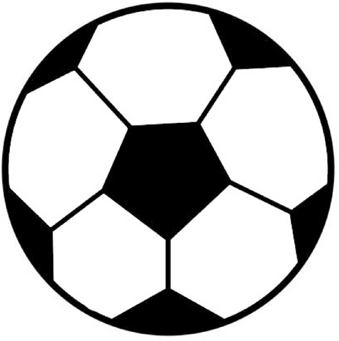 malvorlage-fussball-in-klassischer-form