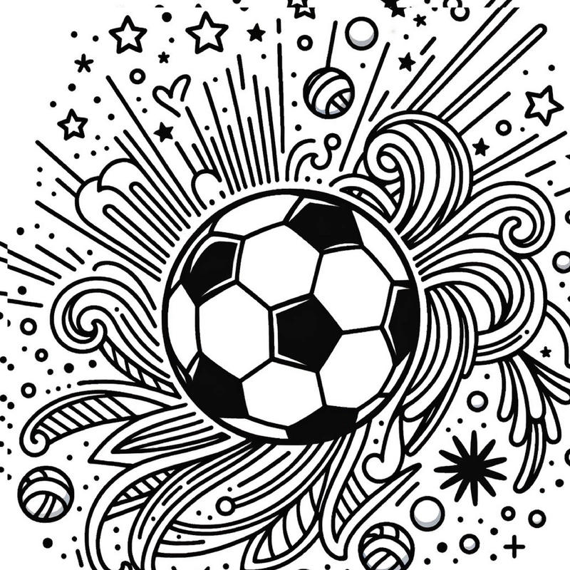 malvorlage-fussball-kreative-elemente