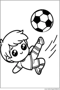 malvorlage-fussball-spielendes-kind-ausmalen
