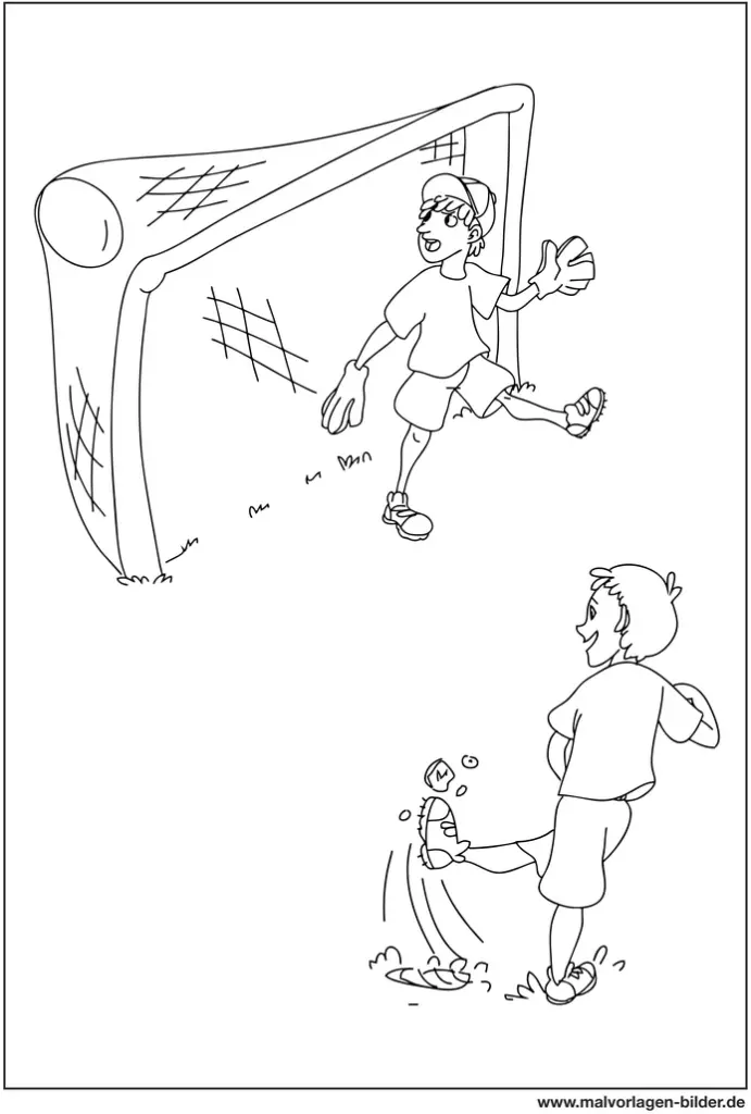 malvorlage-fussballspiel-kinder-ausmalen