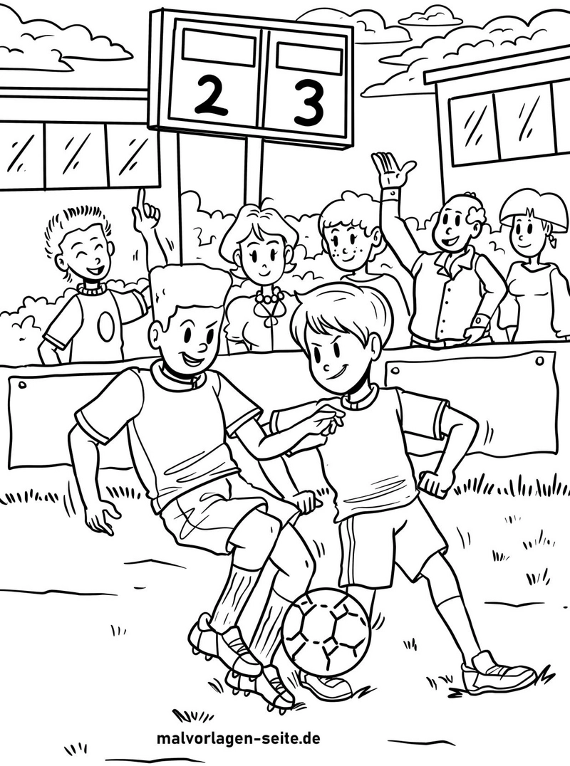 malvorlage-fussballspiel-mit-jubelnden-zuschauern