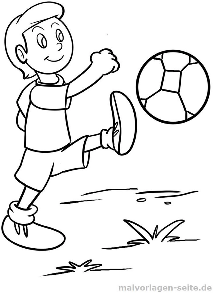 malvorlage-fussballspielender-junge-mit-ball