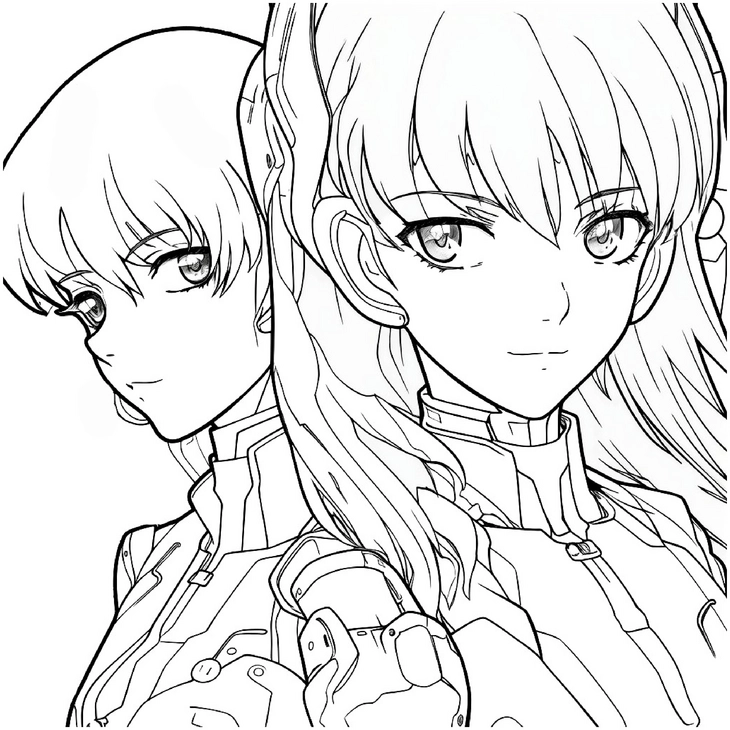 malvorlage-futuristische-charaktere-ausmalen