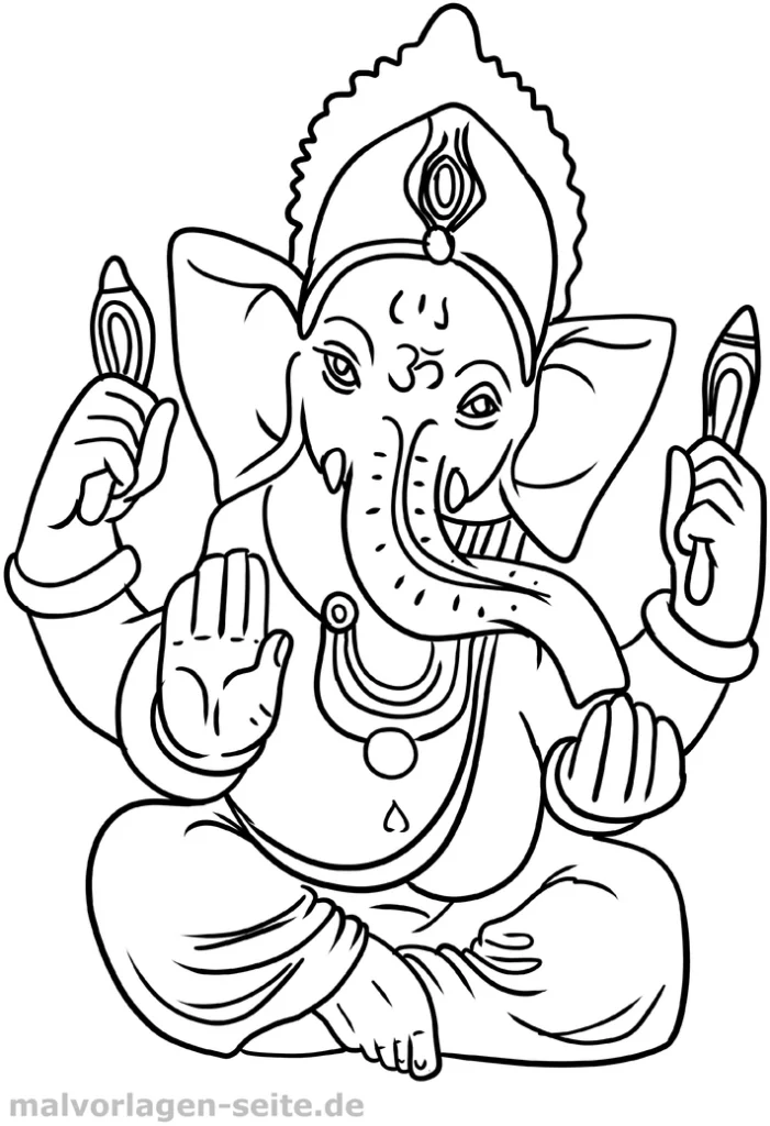 malvorlage-ganesha-indische-kultur