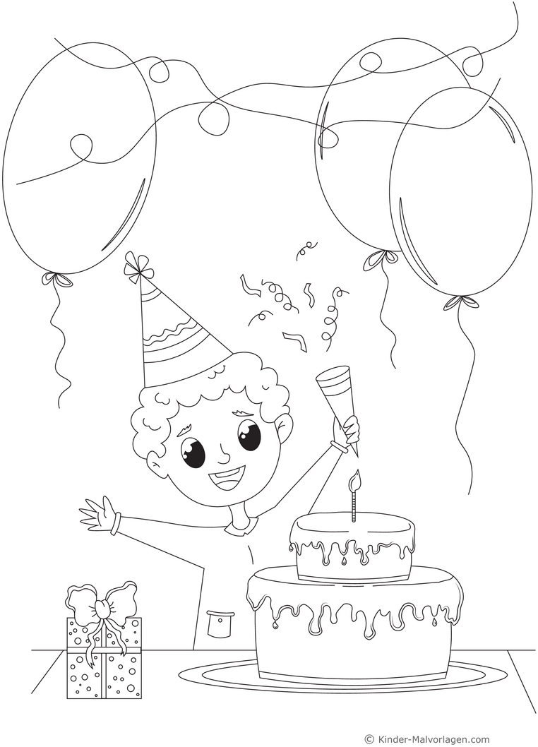 malvorlage-geburtstag-kind-mit-kuchen