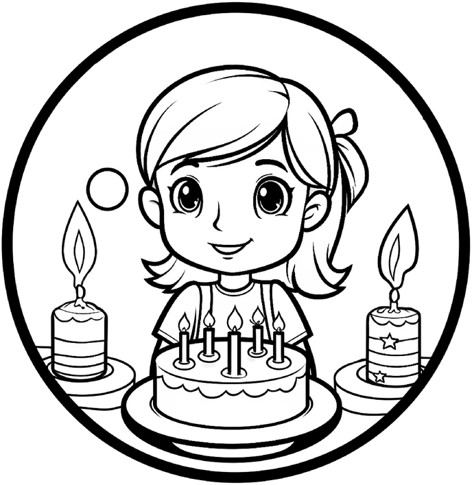 malvorlage-geburtstagskind-mit-kuchen-und-kerzen