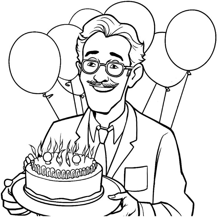 malvorlage-geburtstagsmann-kuchen-ballons