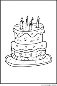 malvorlage-geburtstagstorte-ausmalen