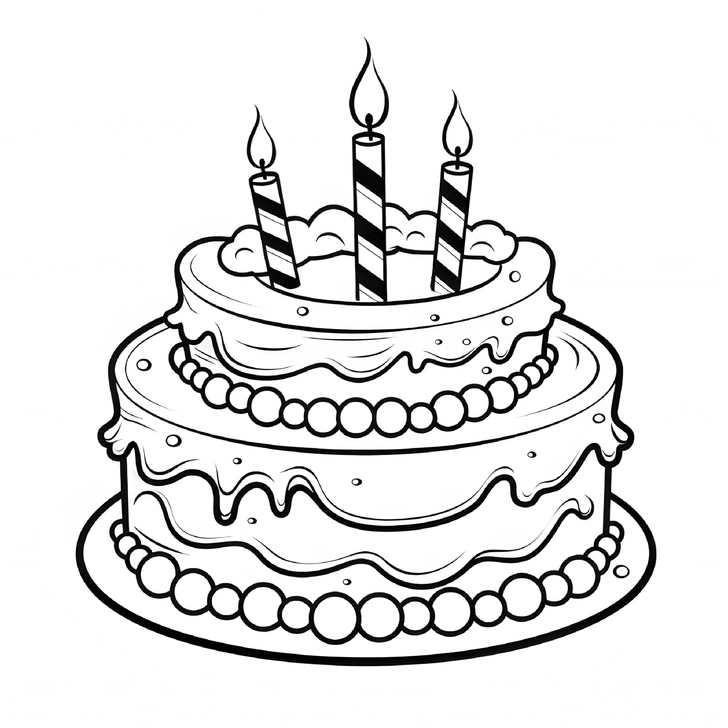 malvorlage-geburtstagstorte-mit-kerzen