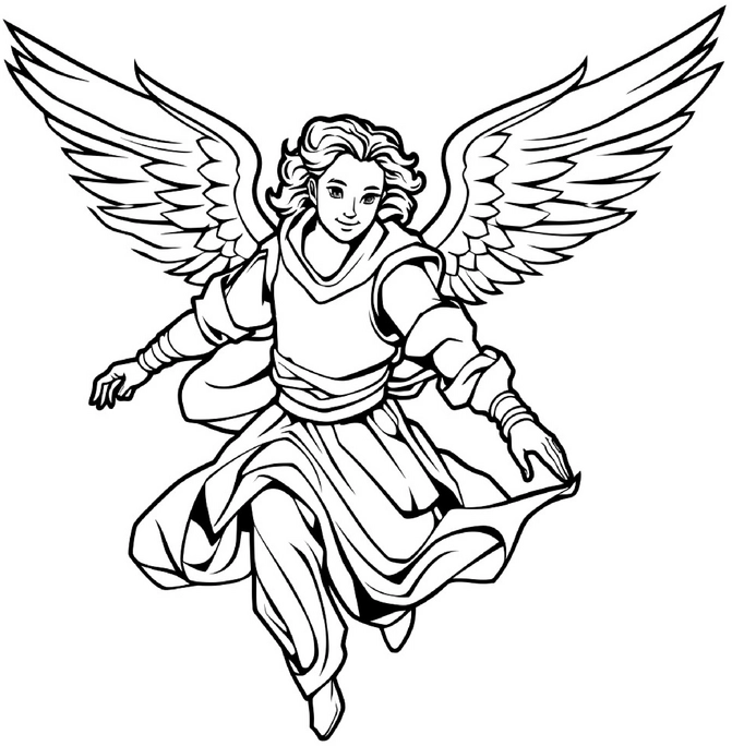 malvorlage-gefluegelter-segensengel
