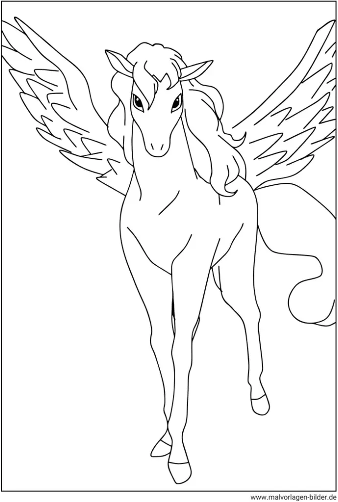 malvorlage-gefluegeltes-pferd-pegasus
