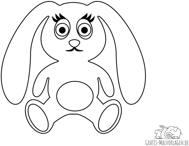 malvorlage-gefuellter-hase-freundlich-ausmalen