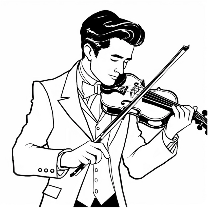 malvorlage-geiger-auf-der-buehne