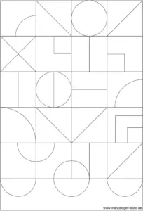 malvorlage-geometrische-formen-ausmalbild