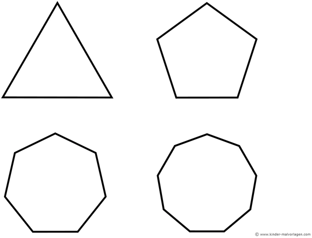 malvorlage-geometrische-formen-dreieck-fuenfeck-sechseck-achteck
