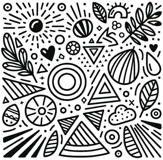 malvorlage-geometrische-muster-und-verspielte-formen