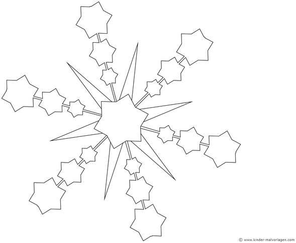 malvorlage-geometrische-sternmuster