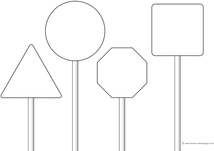 malvorlage-geometrische-verkehrszeichen-entdecken