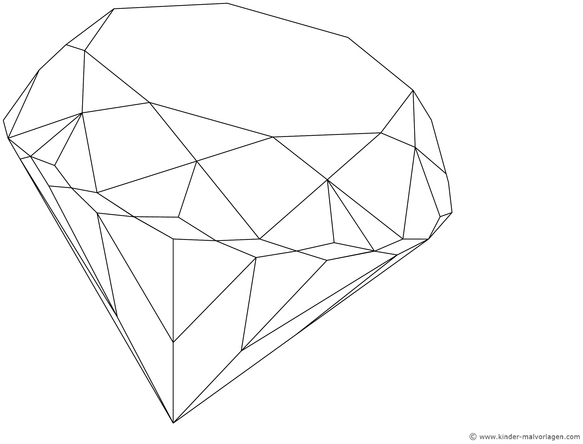 malvorlage-geometrischer-diamant-ausmalen