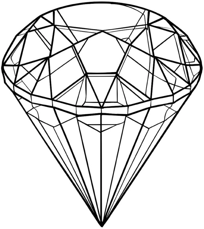 malvorlage-geometrischer-diamant-zum-ausmalen