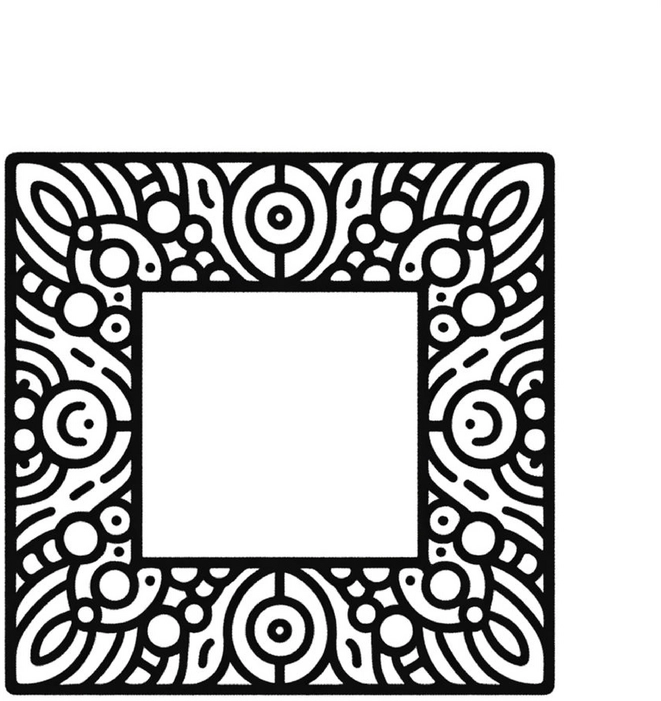 malvorlage-geometrischer-rahmen-zum-ausmalen