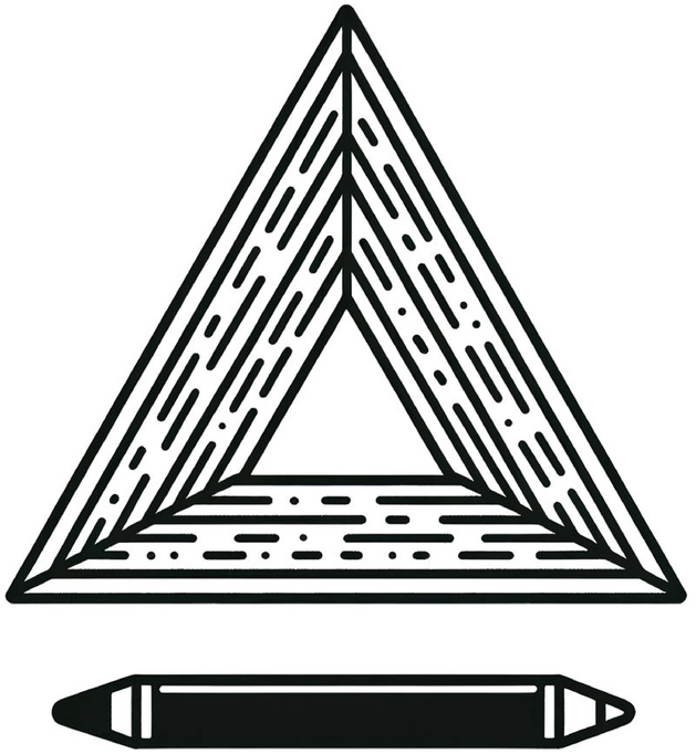 malvorlage-geometrisches-dreieck-holzstruktur