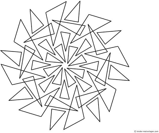 malvorlage-geometrisches-muster-aus-dreiecken