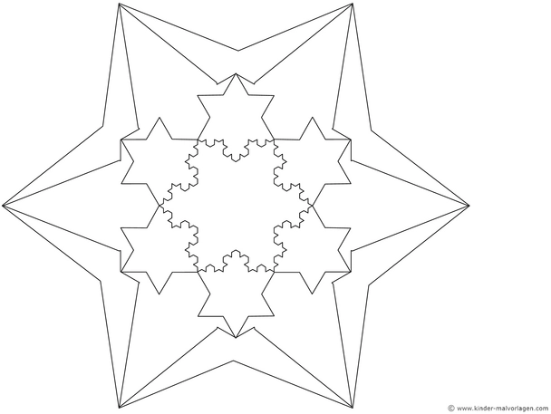 malvorlage-geometrisches-muster-im-winter