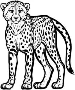 malvorlage-gepard-mit-fellmustern-ausmalen