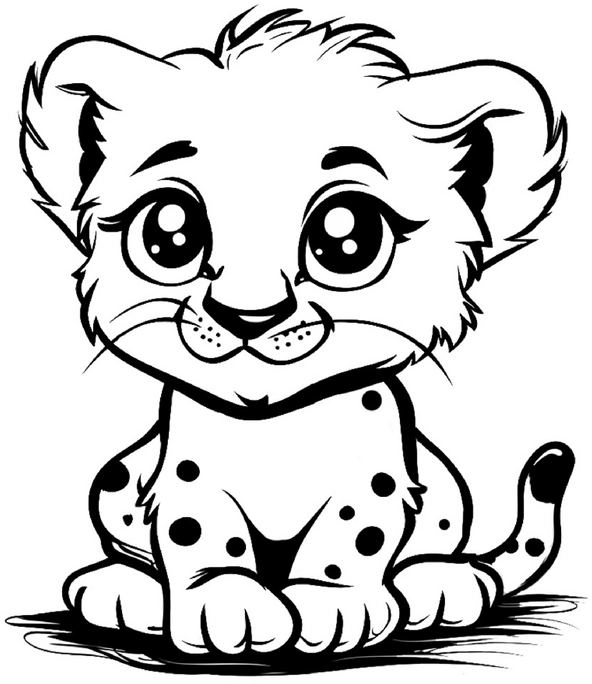 malvorlage-gepard-zum-ausmalen