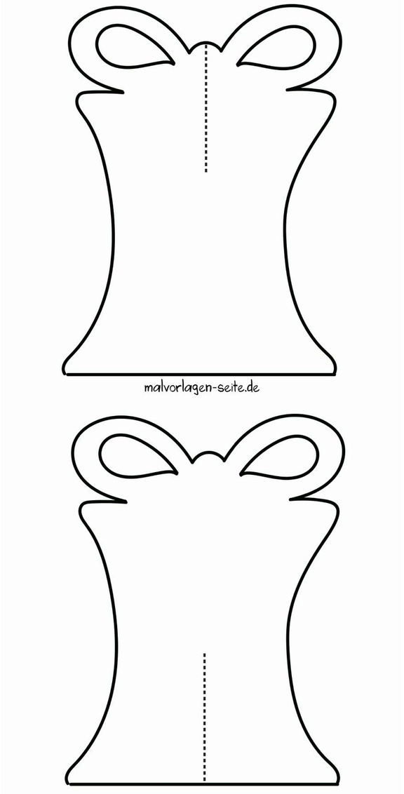 malvorlage-geschenktuete-mit-schleife