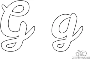 malvorlage-geschwungene-buchstaben-g-und-g