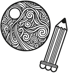 malvorlage-geschwungene-linien-und-kreatives-muster