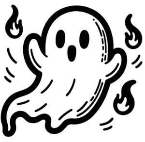 malvorlage-gespenst-mit-flammen-fuer-halloween
