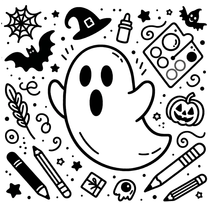 malvorlage-gespenst-mit-halloween-motiven