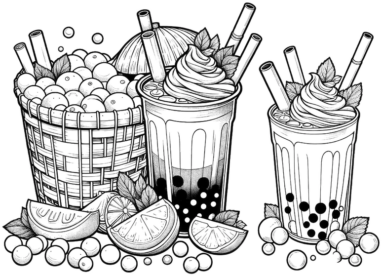 malvorlage-getraenke-und-fruechte-zum-ausmalen
