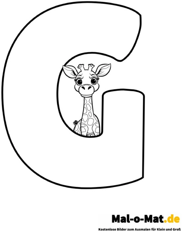 malvorlage-giraffe-im-buchstaben-g